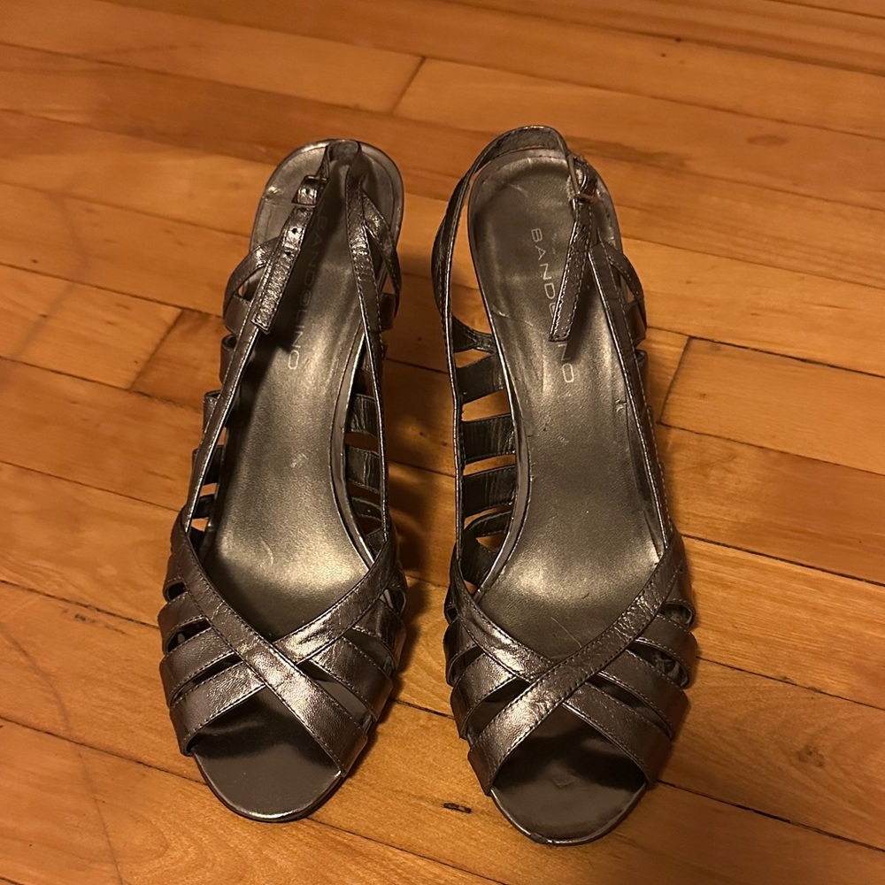 Bandolino Metallic Heeled Sandals